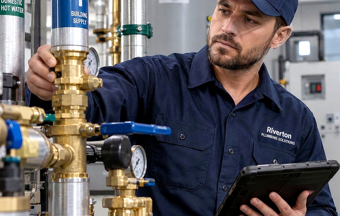 Precision plumbing valve and pipework installation